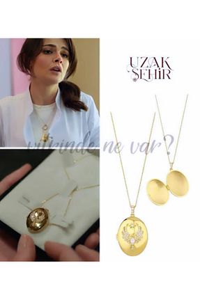 گردنبند استیل ( فولاد ) زرد زنانه استیل (فولاد) naaksesuar - کد 930634144