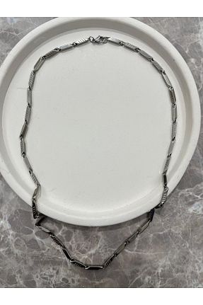 گردنبند استیل ( فولاد ) طوسی مردانه استیل (فولاد) ESDE - کد 931587415