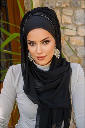کلاه شنای حجاب مشکی زنانه Aişe Tesettür - کد 931595432