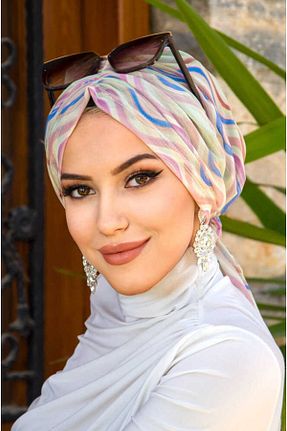 کلاه شنای حجاب رنگی زنانه Aişe Tesettür - کد 931891032