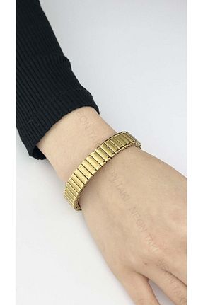 دستبند استیل (فولاد) طلائی زنانه استیل ضد زنگ Neon Takı by Atalay - کد 849378802