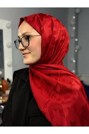 شال قرمز زنانه پنبه پلی استر Twentytwo scarf - کد 931609410