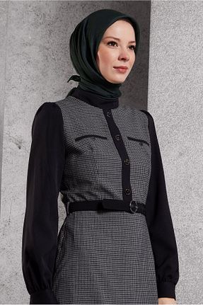 روسری مشکی پلی استر Alvina - کد 874943989