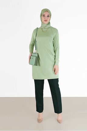 تونیک حجاب سبز زنانه مخلوط ویسکون Alvina - کد 805318715