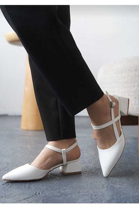 کفش مجلسی سفید زنانه پاشنه نازک moda gim - کد 931688697