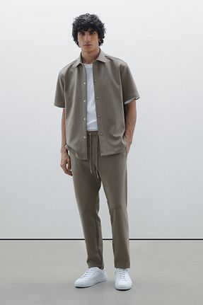 شلوار قهوه ای مردانه پنبه ای Massimo Dutti - کد 931690707
