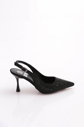 کفش پاشنه بلند کلاسیک مشکی زنانه چرم لاکی Dgn - کد 931695266