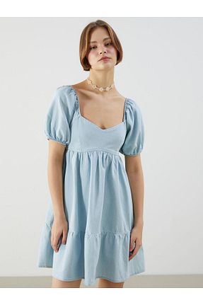 لباس آبی زنانه بافتنی LC Waikiki - کد 931699307