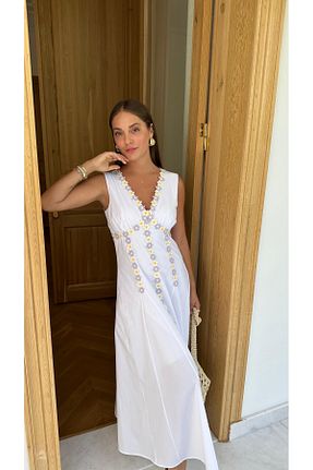 لباس سفید زنانه بافتنی Kese Fashion Store - کد 931698426
