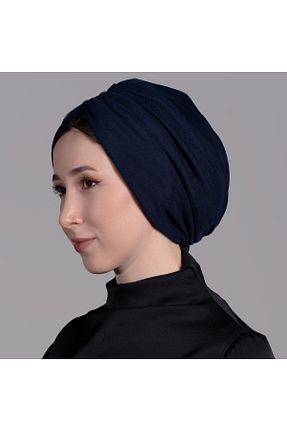 روسری سرمه ای پلی استر Bitter Colors - کد 932324778