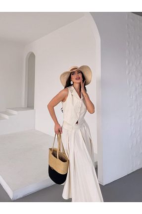 پیراهن بژ زنانه دو سینه Sıppa - کد 932346433