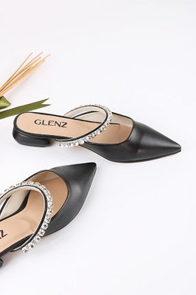 صندل مشکی زنانه پاشنه تخت Glenz - کد 719178352