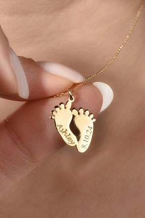 گردنبند نقره طلائی زنانه 925 عیار Nox Jewelry - کد 931528034