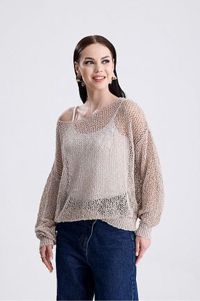 بلوز بژ زنانه ساده macharel jeans - کد 931738382