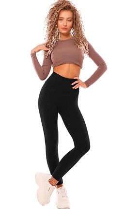 ساق شلواری مشکی زنانه بافتنی Gülşah - کد 887364794