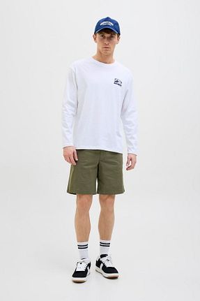 شلوارک و برمودا خاکی مردانه Relaxed Jack & Jones - کد 931742275