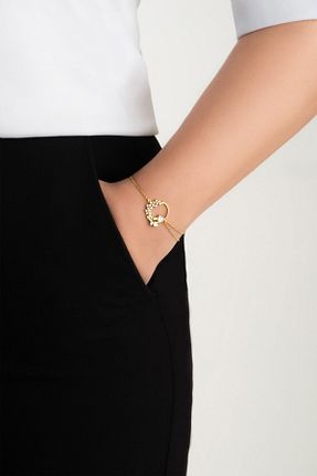 دستبند نقره زرد زنانه 925 عیار So Chic - کد 931739782