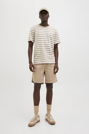 شلوارک و برمودا طوسی مردانه Relaxed Jack & Jones - کد 931742281