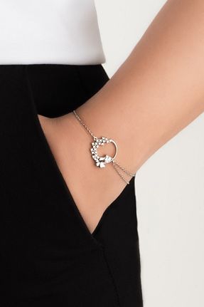 دستبند نقره سفید زنانه 925 عیار So Chic - کد 931740122