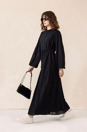لباس حجاب مشکی زنانه رگولار Olcay - کد 917356642