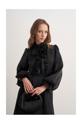 لباس مشکی زنانه بافتنی FUSHYA - کد 931775483