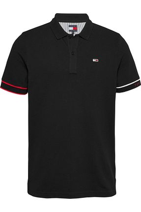 پولوشرت مشکی مردانه پنبه ای Tommy Hilfiger - کد 931808682