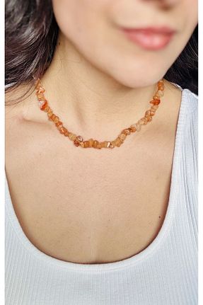 گردنبند جواهر رنگی زنانه سنگ Gemora - کد 931802670