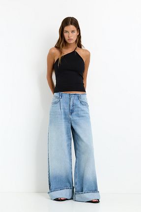 بلوز مشکی زنانه ساده Pull & Bear - کد 931805867