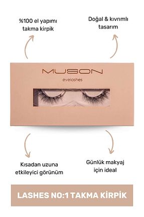 مژه مصنوعی Uzunluk Muson - کد 81411436