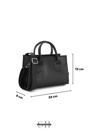 کیف دوشی مشکی زنانه چرم مصنوعی SOHO - کد 928079600