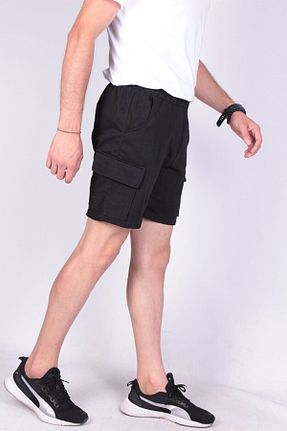 شلوارک و برمودا مشکی مردانه اسلیم فیت EXSPORT - کد 300262999