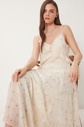 لباس بژ زنانه بافتنی Lovelyİstanbul - کد 931905846