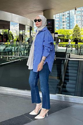 شلوار جین آبی زنانه جین ByBensu - کد 931883283