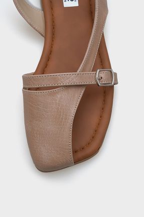 صندل بژ زنانه پاشنه تخت Capone Outfitters - کد 902786197