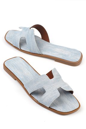 دمپائی آبی زنانه چرم مصنوعی Capone Outfitters - کد 768172026