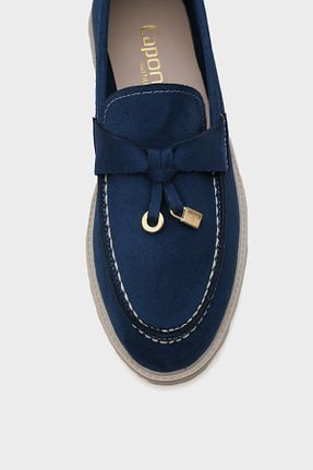 کفش لوفر سرمه ای زنانه چرم مصنوعی Capone Outfitters - کد 921177107