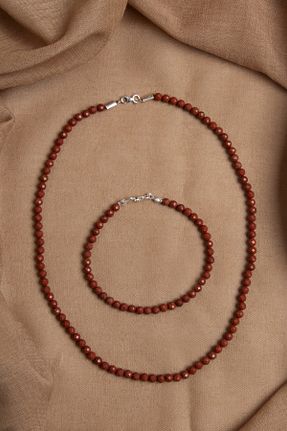 دستبند جواهر رنگی زنانه سنگ طبیعی OSMANLI DEĞERLİ TAŞ - کد 931904476
