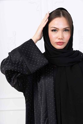 کلاه و ابایا مشکی زنانه پلی استر SEEMA - کد 927602000