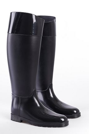 چکمه مشکی زنانه چرم مصنوعی Capone Outfitters - کد 861880651
