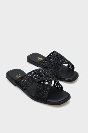 دمپائی مشکی زنانه حصیر Capone Outfitters - کد 926747768