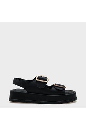 صندل مشکی زنانه پاشنه پر Capone Outfitters - کد 809816116