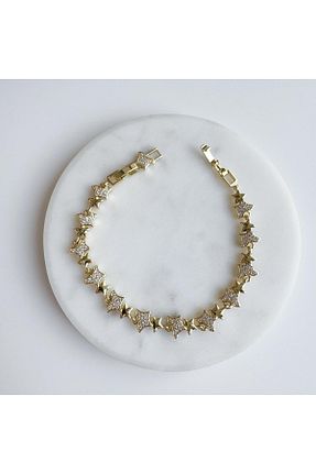 دستبند استیل (فولاد) طلائی استیل (فولاد) VenüsDesign - کد 931982794