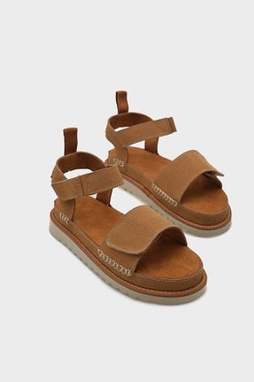 صندل قهوه ای زنانه پاشنه پر Capone Outfitters - کد 838489740