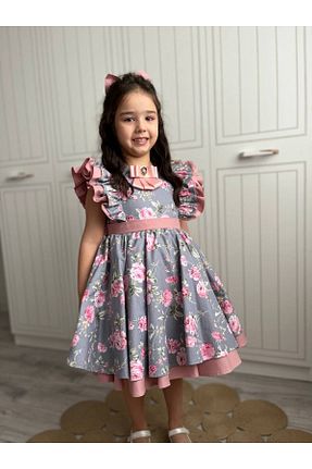 لباس طوسی بچه گانه بافتنی Sare Çocuk Giyim - کد 932652999