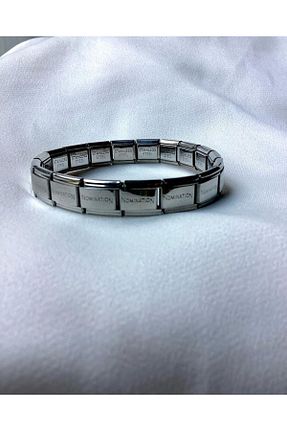 دستبند استیل (فولاد) طوسی بچه گانه استیل (فولاد) Ervalina - کد 931987649