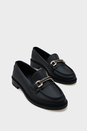 کفش لوفر مشکی زنانه چرم مصنوعی Capone Outfitters - کد 897905856