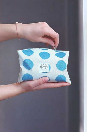 کیف دوشی آبی زنانه پارچه ای Store - کد 931993394
