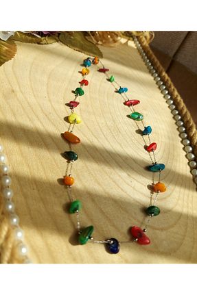 گردنبند استیل ( فولاد ) سبز استیل (فولاد) KADINELİDEĞMİŞGİBİ - کد 932666700