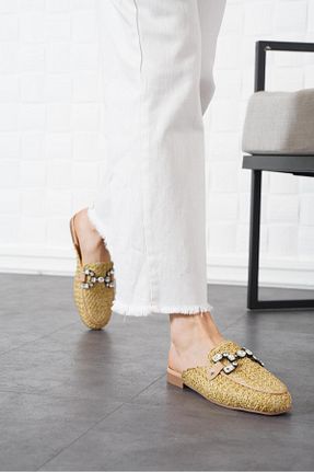دمپائی خانگی خاکی زنانه پاشنه تخت Moda Pie - کد 932031938