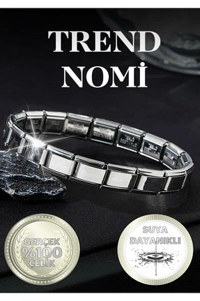دستبند استیل (فولاد) طوسی زنانه استیل (فولاد) Merci Jewellery - کد 932027224